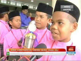 Johor juara Karnival Dakwah Murid Islam Orang Asli