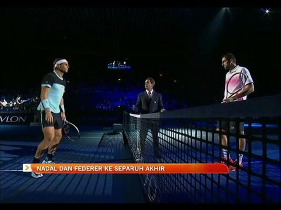 Rafael Nadal dan Roger Federer ke separuh akhir