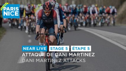 Attaque de Dani Martinez / Dani Martinez attacks - Étape 5 / Stage 5 - #ParisNice2022