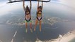 Un saut en parachute incroyable depuis un hélicoptère en Floride