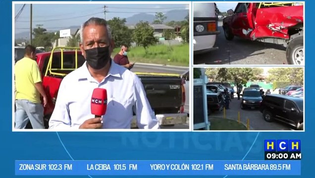 ¡Daños materiales, deja triple colisión en Choloma!