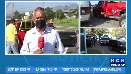 ¡Daños materiales, deja triple colisión en Choloma!