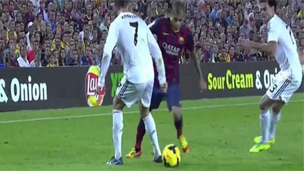 Dani Alves humilie Cristiano Ronaldo avec un magnifique petit pont