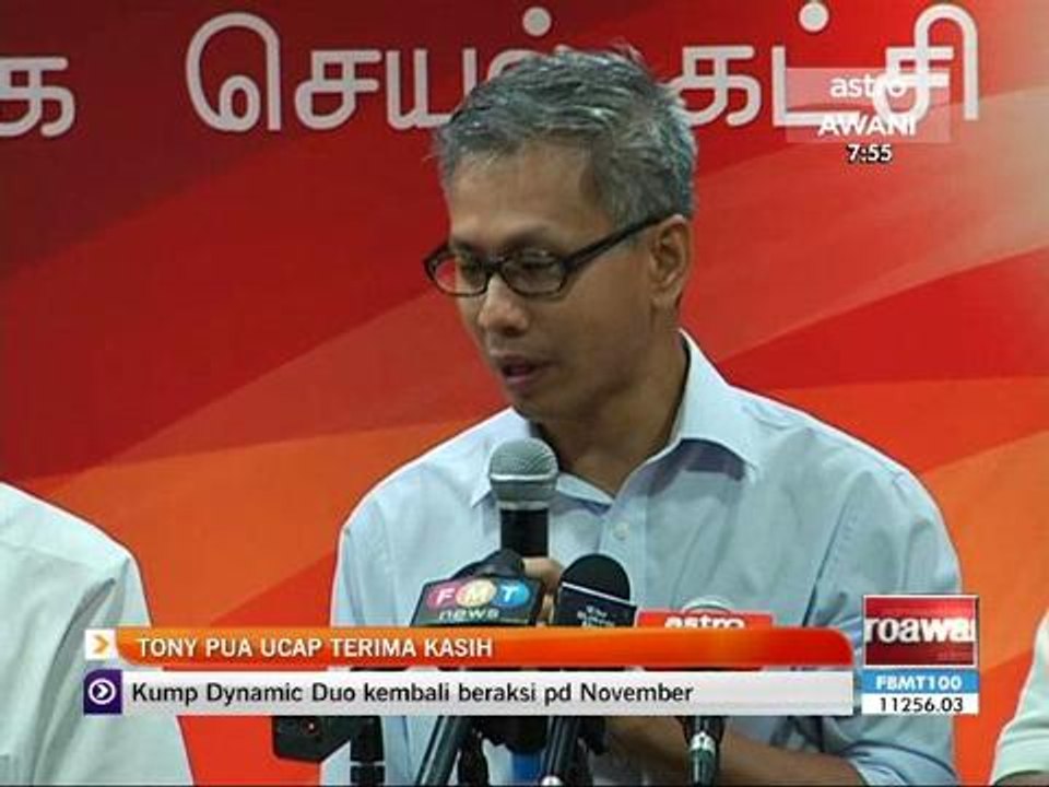 Tony Pua ucap terima kasih