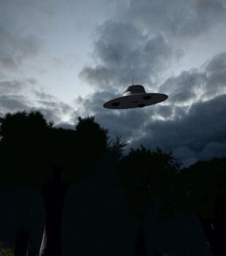 Un Ovni passe à toute vitesse à la télévision