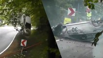 Rallye : Un crash monstrueux avec trois tonneaux dans les airs