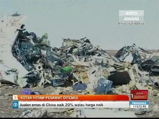 Kotak hitam pesawat ditemui
