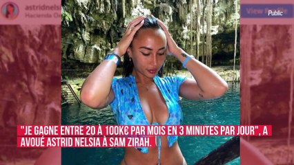 "100.000 euros par mois", l'INCROYABLE salaire d'Astrid Nelsia avec un job qui ne lui prend que "trois minutes par jour" !