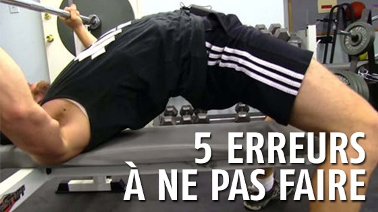 Entraînement : 5 erreurs à ne jamais faire en développé couché