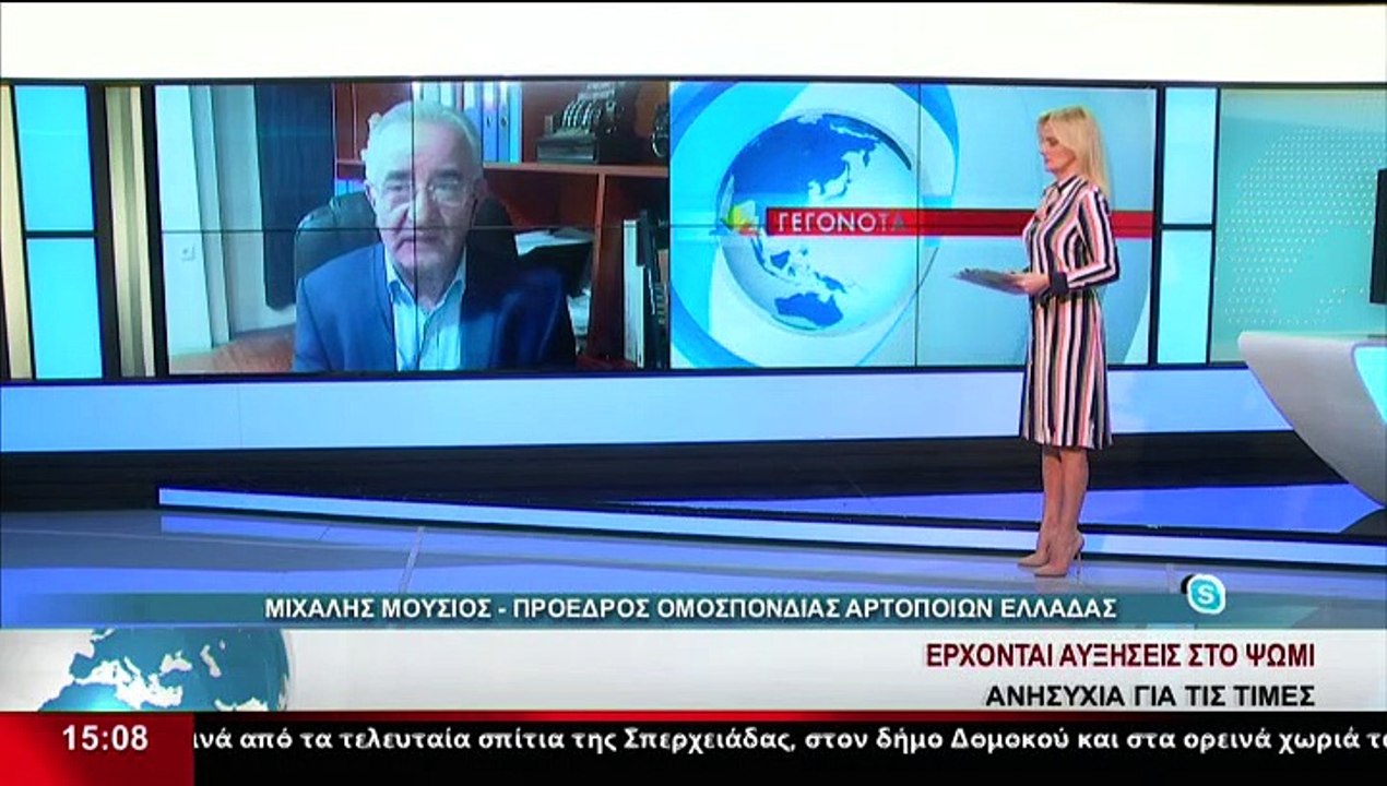 Ο Πρόεδρος Ομοσπονδίας Αρτοποιών Ελλάδας, Μ.Μού...