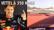 Sebastian Vettel conduit à 350km/h sur une autoroute au volant de sa Ferrari F12