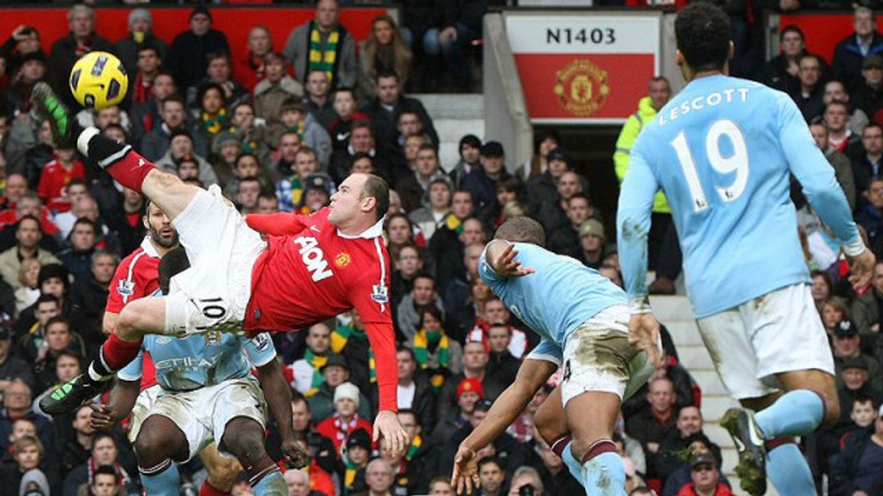 Le but en retourné de Wayne Rooney contre Manchester City