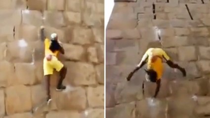 Une session d'escalade incroyable à la Assassin's Creed