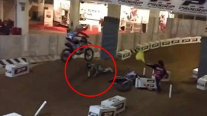 Justin Barcia se sort miraculeusement indemne d'une violente chute