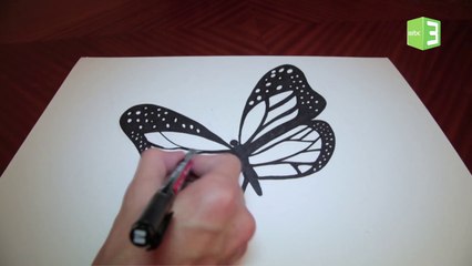 لمحبي الرسم الثلاثي الأبعاد.. هكذا يمكنك ابتكار فراشة