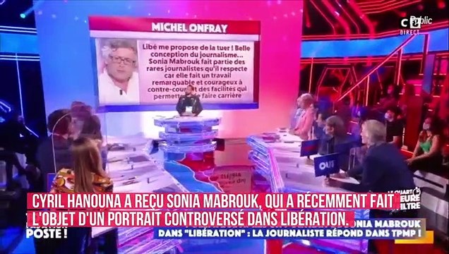 Brushing à la Fox News , paupières lourdes de maquillage : Sonia Mabrouk répond avec classe aux scuds de Libération, dans TPMP ! C8