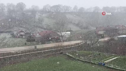 Çanakkale'nin yüksek kesimleri beyaza büründü