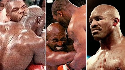 Les images de la fameuse morsure de Mike Tyson à l'oreille d'Evander Holyfield