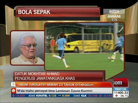 Umum jurulatih bawah 23 tahun ditangguh