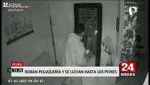 Piura: Hampones se llevan artículos valorizados en 10 mil soles de peluquería