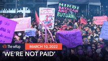 Thousands chant ‘hindi kami bayaran’ as Robredo-Pangilinan tandem ends Caraga sortie