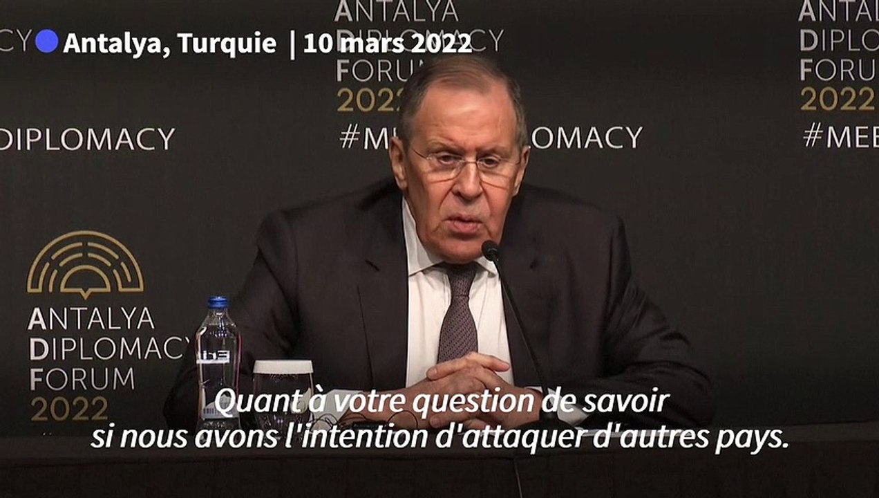 La Russie ne prévoit pas d'attaquer d'autres pays et "n'a pas attaqué l'Ukraine" (Lavrov)