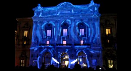 Un flipper géant interactif réalisé pour la Fête des Lumières !