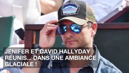 Jenifer et David Hallyday réunis... dans une ambiance glaciale !