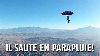 Une session épique de skydive avec un saut en parapluie !
