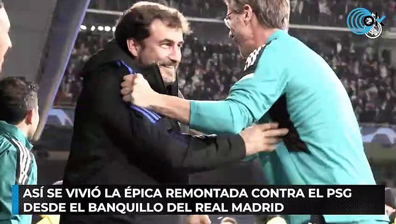 Así se vivió la épica remontada contra el PSG desde el banquillo del Real Madrid