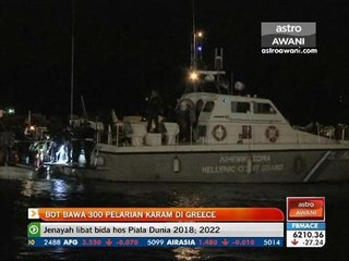 Bot bawa 300 pelarian karam di Greece