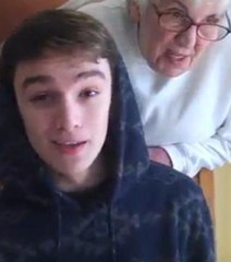 Une mamie en duo avec son petit-fils dans le Zapping Gentside