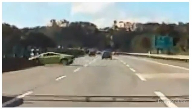 Une course sauvage de Lamborghini qui finit mal