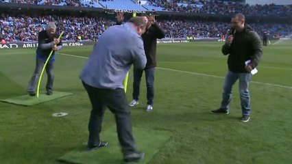 Le jeu hilarant organisé à la mi-temps des matchs de Manchester City