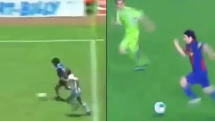 Quand Messi et Maradona ne font plus qu'un en marquant le même but !