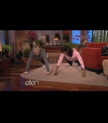 Michelle Obama et Elle DeGeneres font des pompes à la télévision