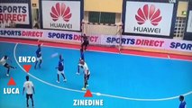 Zinedine Zidane et ses deux fils font le show lors d'un futsal