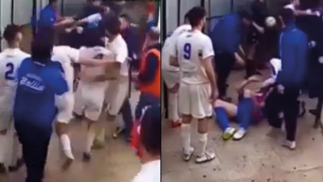 Une violente bagarre éclate dans le tunnel lors d'un derby sicilien