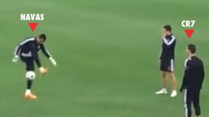 Keylor Navas fait parler sa technique et impressionne Cristiano Ronaldo