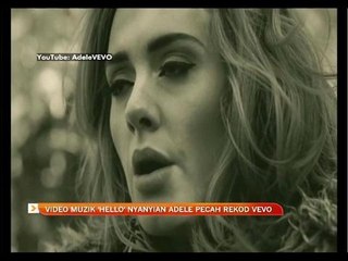 Video muzik 'Hello' nyanyian Adele pecah rekod Vevo