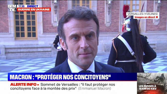 Emmanuel Macron: Notre volonté est de protéger à court terme nos concitoyens et nos entreprises face à la montée des prix