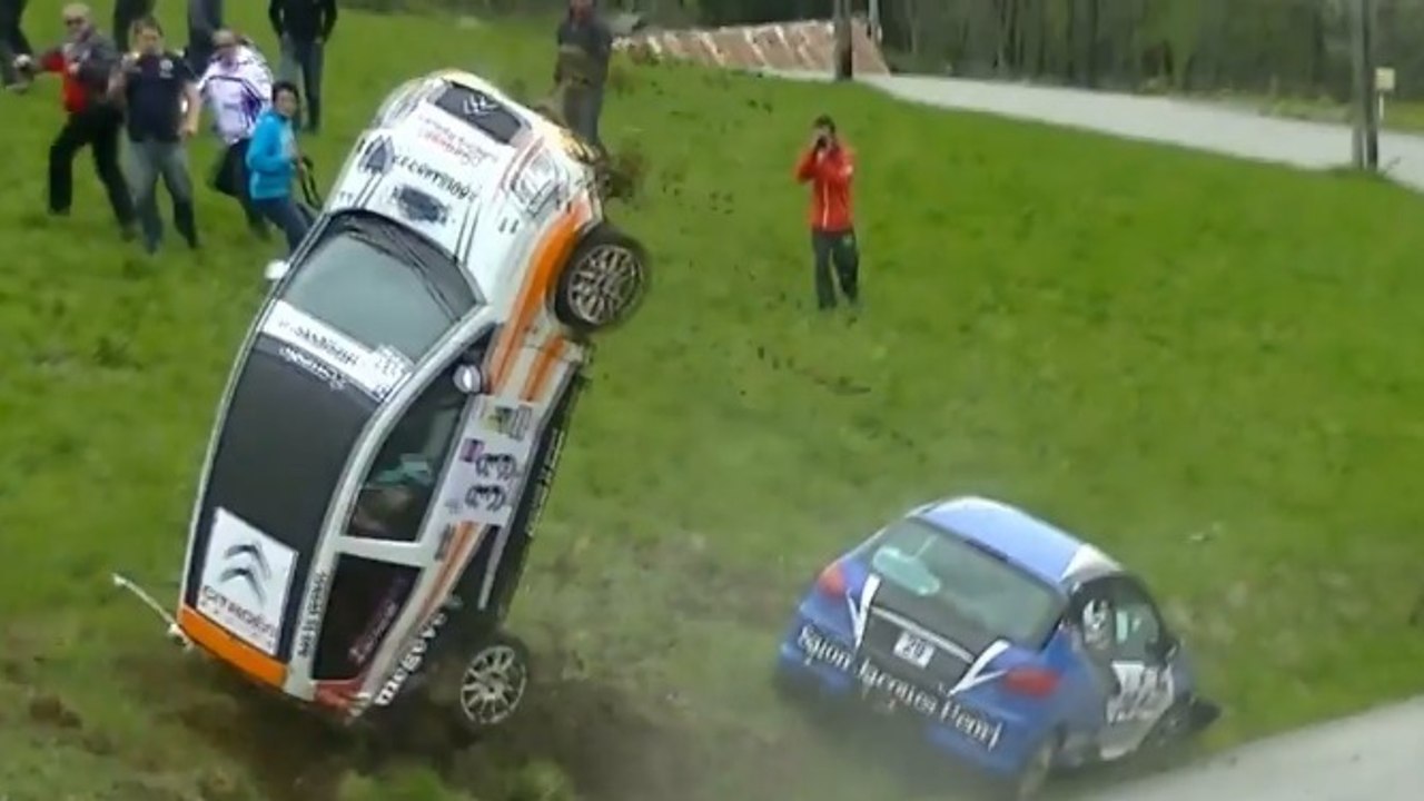 Un double accident impressionnant lors d'un Rallye
