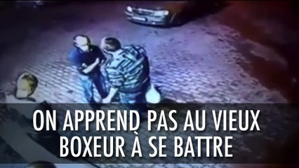 Un vieux boxeur couche deux ivrognes