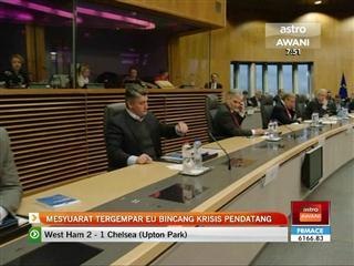 Mesyuarat tergempar EU bincang krisis pendatang