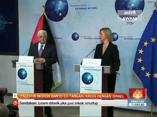 Palestin mohon bantun EU tangani krisis dengan Israel