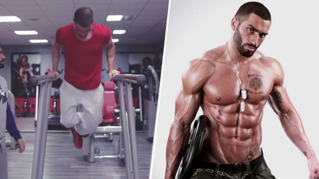 Lazar Angelov vous donne l'astuce pour muscler vos pectoraux avec des dips