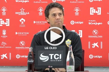 Rueda de prensa de Rubi previa al Almería - Lugo