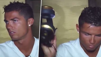 Cristiano Ronaldo s'énerve en pleine interview