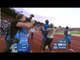 Usain Bolt percute une jeune fille à la fin d'une course