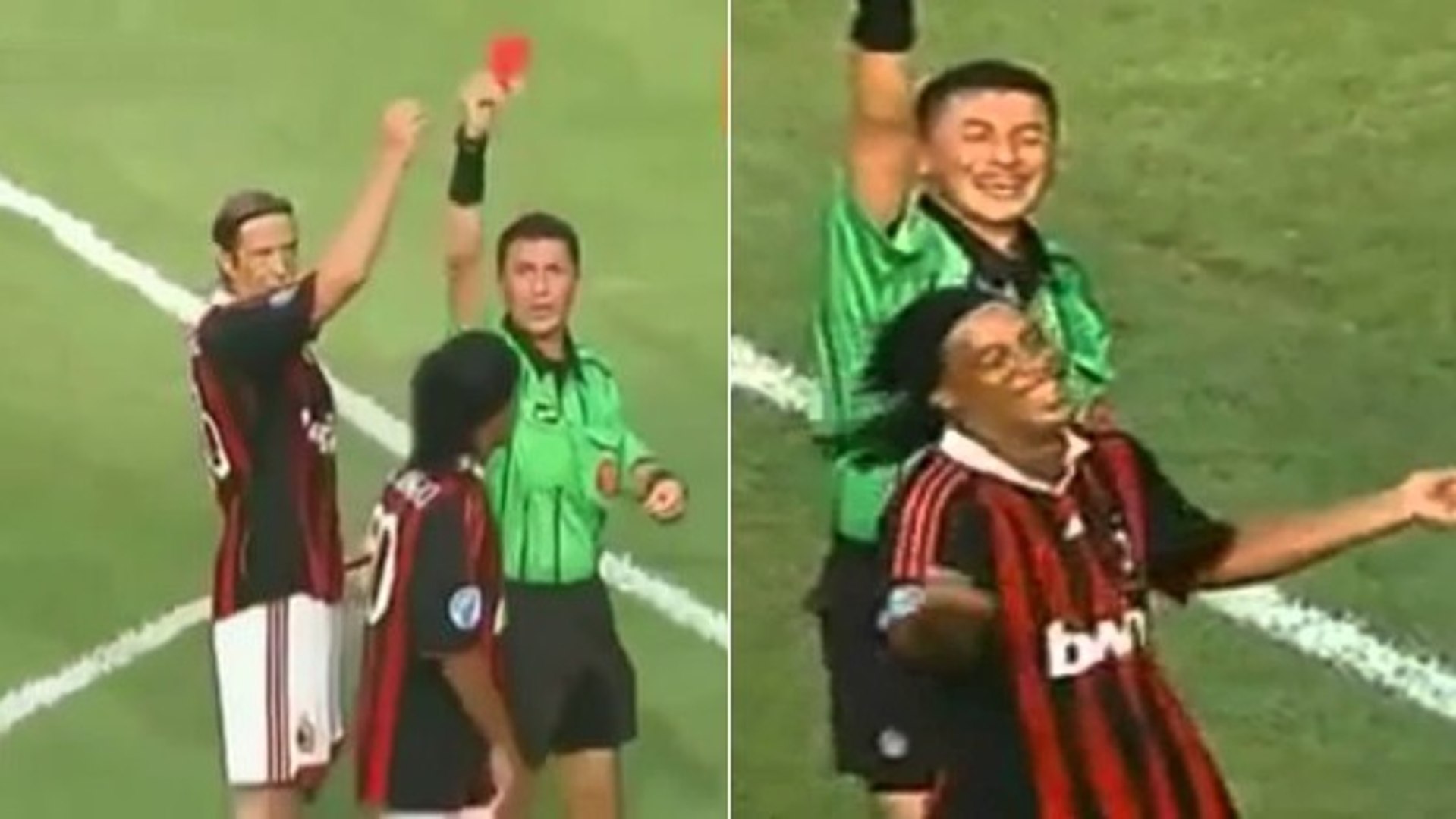 Ronaldinho reçoit un carton rouge bizarre - Vidéo Dailymotion